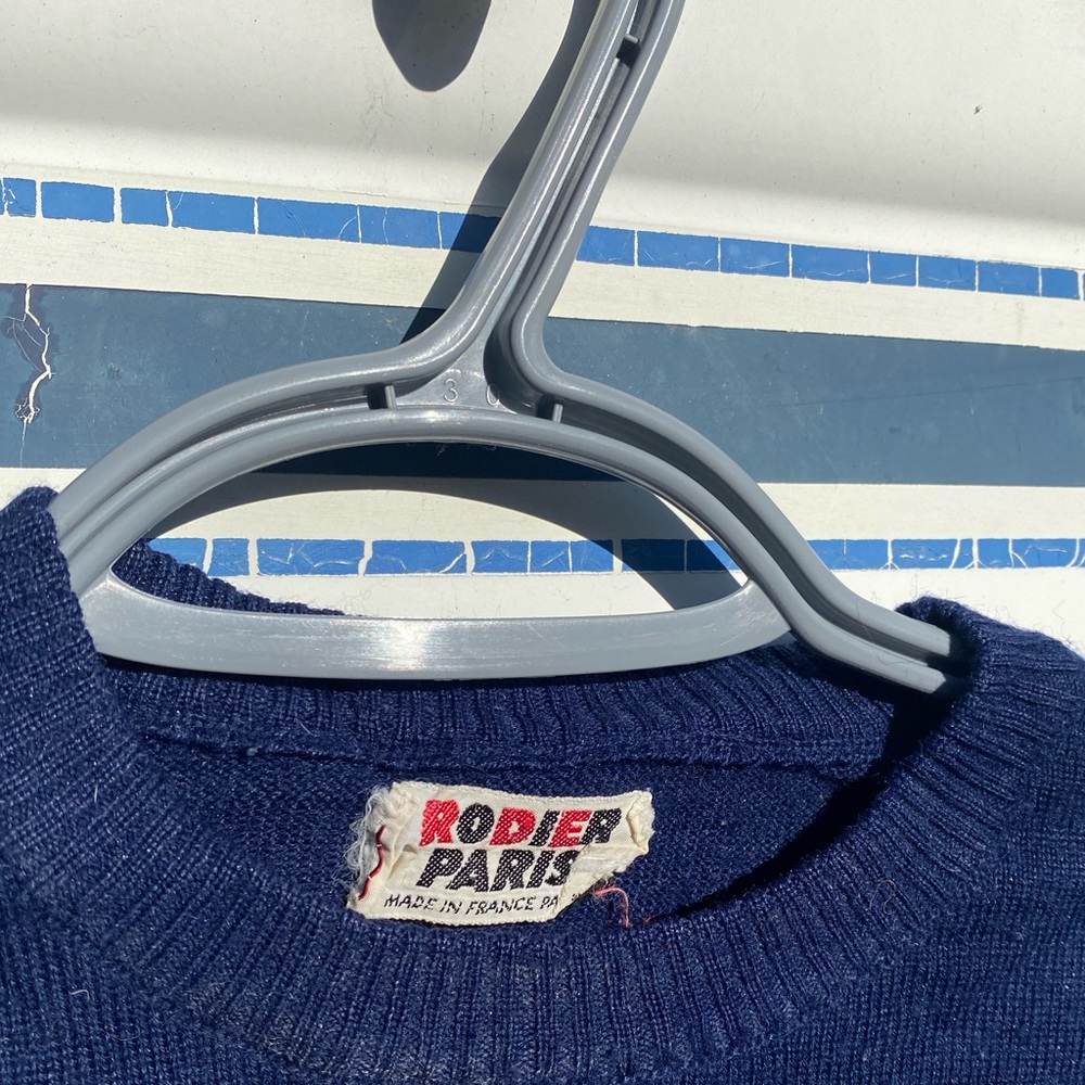 Vintage blue top made in France